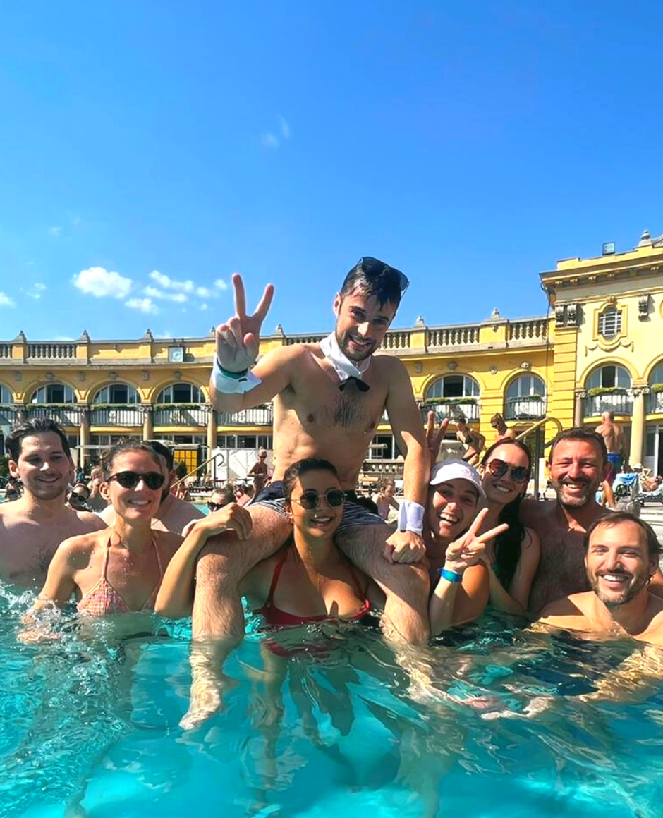Activité EVG Budapest, bains thermaux